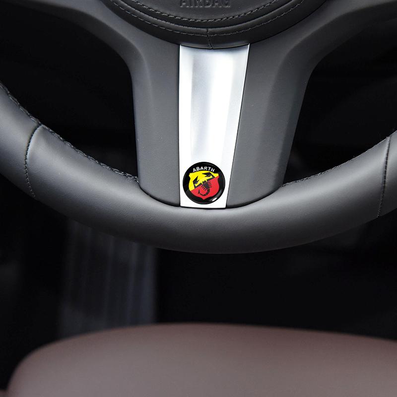 2/4/6 Stück Auto Türschloss Schlüsselloch Aufkleber Auto Schlüssel Aufkleber Emblem für FIAT Abbas Abarth 500 Panda Bravo Punto Tipo Linea Ducato Freemont