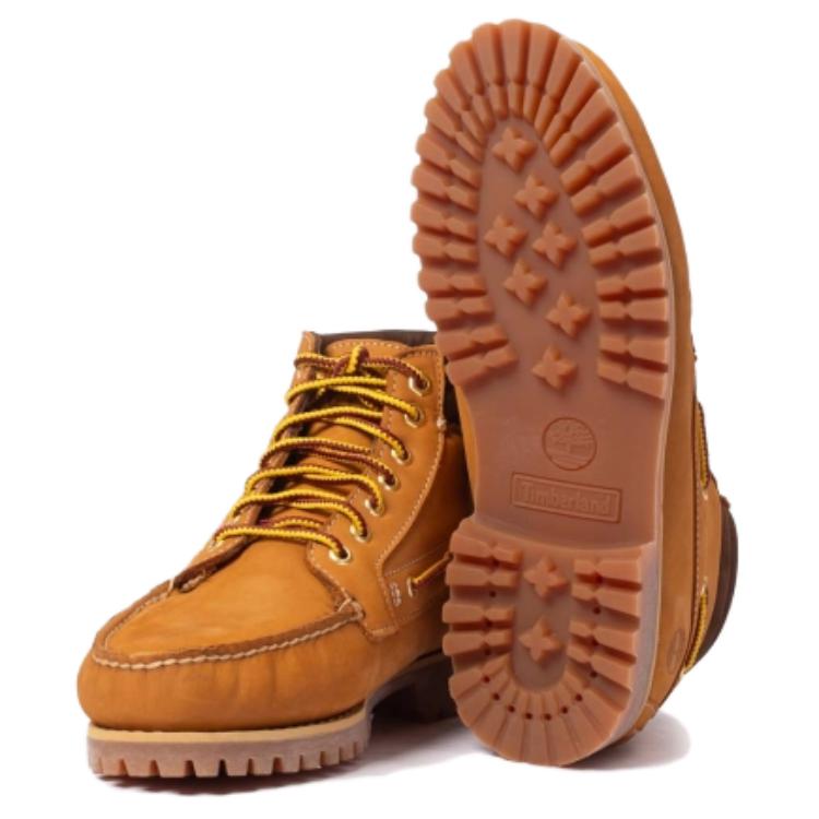 Timberland 7-Eye Authentic Mid Lace-Up Boot Wheat Unisex Sneakers Tan TB0A2N4C-754