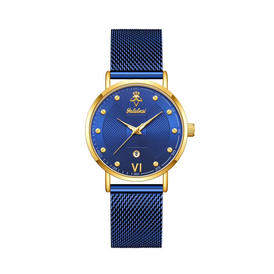Yalalusi Luxury Dw Watch Mesh Strap Women'S Watch Couple Watch Calendar Quartz Watch Light Luxury Waterproof Ladies Watch