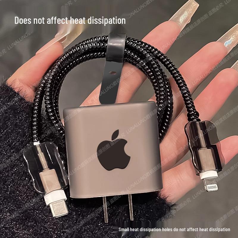 

Защитная оплетка для кабеля Type-C: Термоусадочная трубка для ремонта и защиты мобильных зарядных кабелей.