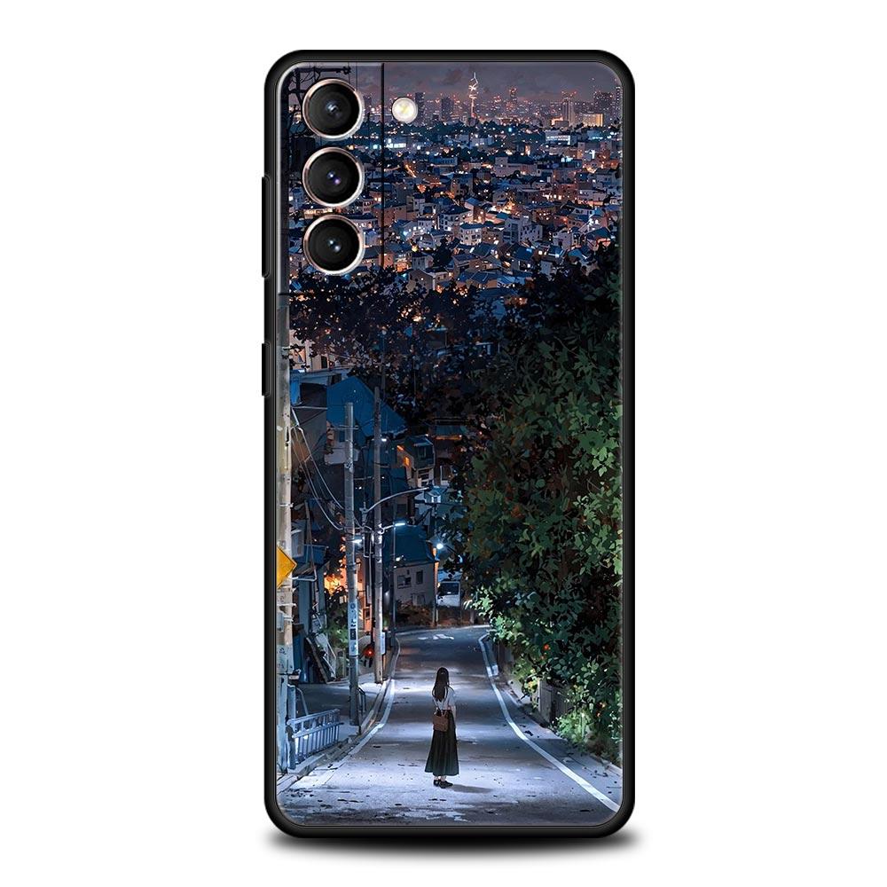 Landscape Japan Series Scenery Phone Case For Samsung Galaxy S25 S24 S23 S22 S20 Ultra S21 FE 5G S10 Plus S10E Soft TPU Cover
