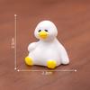 Resin Miniature Figurines DIY Doll House Aquarium Dollhouse New White Duck Ornament