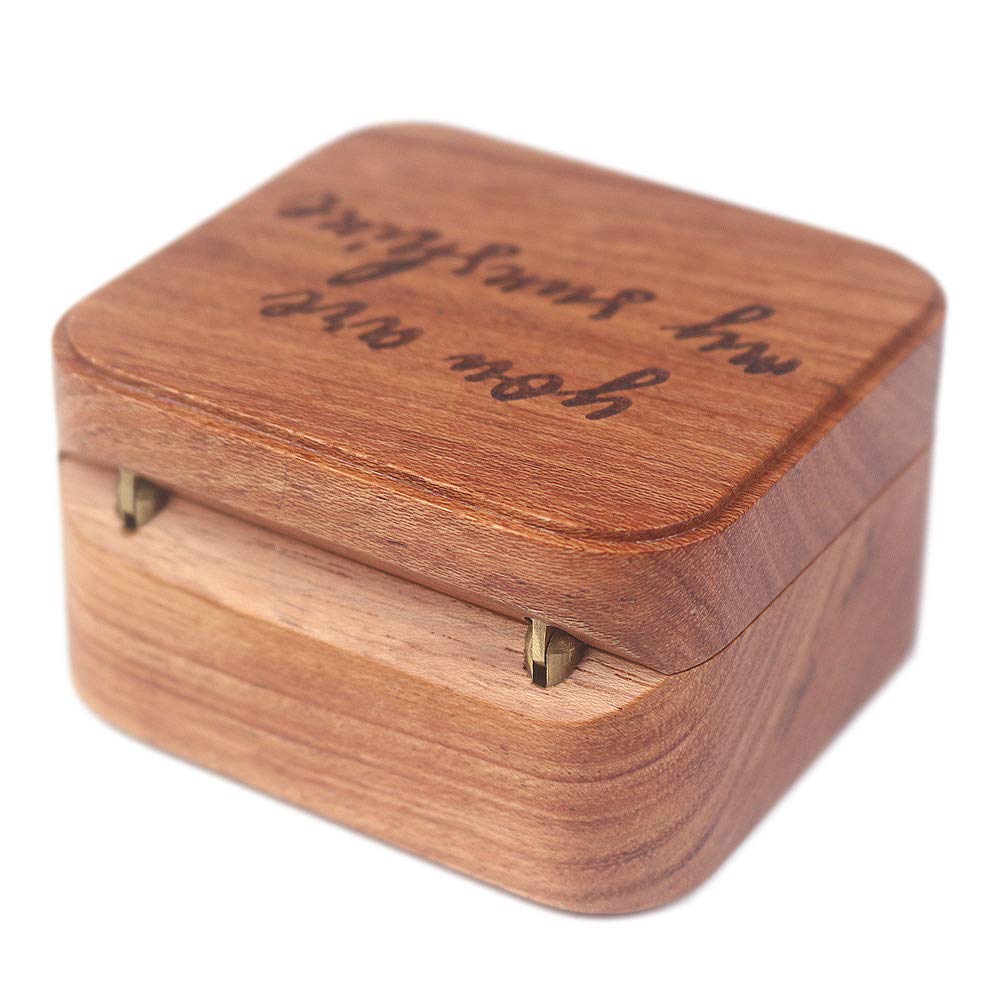 Sinzyo Music Box “You Are My Sunshine” Wooden Music Box (Musical Note Rosewood)