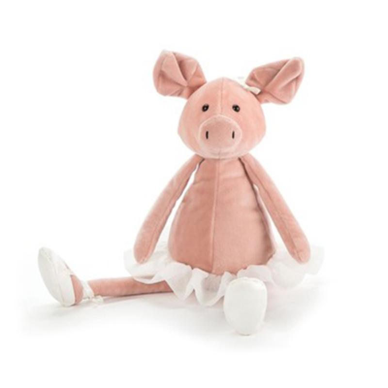 JELLYCAT Farm Animal Collection Ballet Piglet Dolls Plush Doll 33cm Height