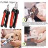 Professional Pet Cat Dog Nail Clipper Cutter With Sickle Stainless Steel Grooming Scissors Clippers Suitable For Pet Claws Dog Supplies Decor