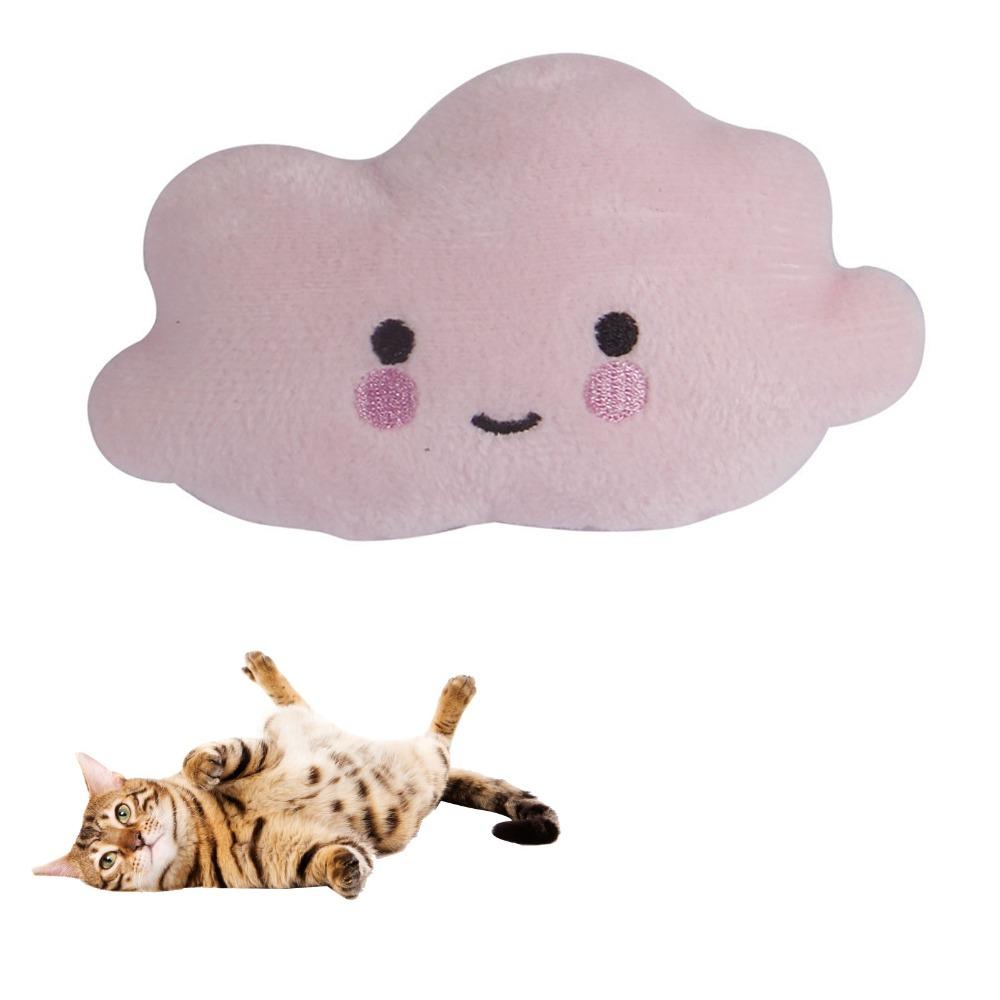 3 pcs White Finish Squeaky Pet Toy Crystal Soft Plush Cat Plush Plaything  Household Cats