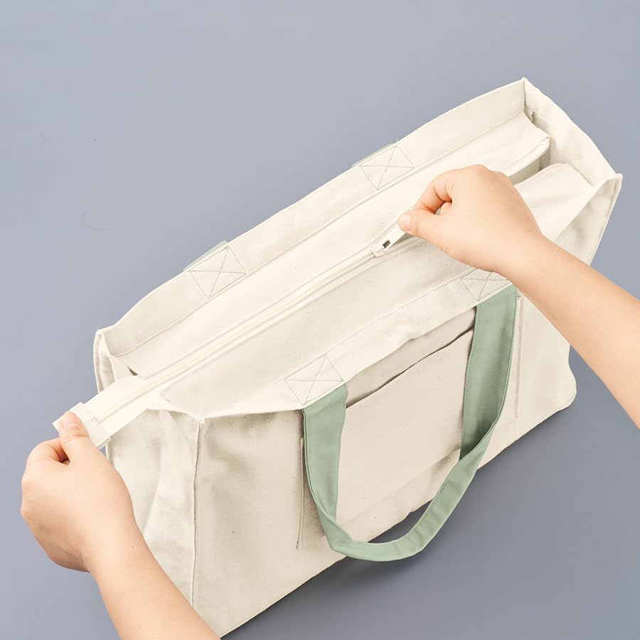 Handle Square Tote Bag for Large Perfect for Fan Member and Other Oshi Perfect as a Eco or Travel Bag [Trade Works] [Canvas Carry-On Fans] Capacity,