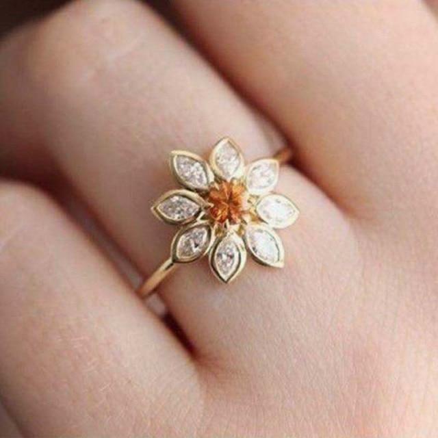 

Graceful Two Color Engraved Flower Finger Ring Sapphire Women S Rings Romantic Bridal Engagement Rings Jewelry Valentine S Day Present GiftElegant 10