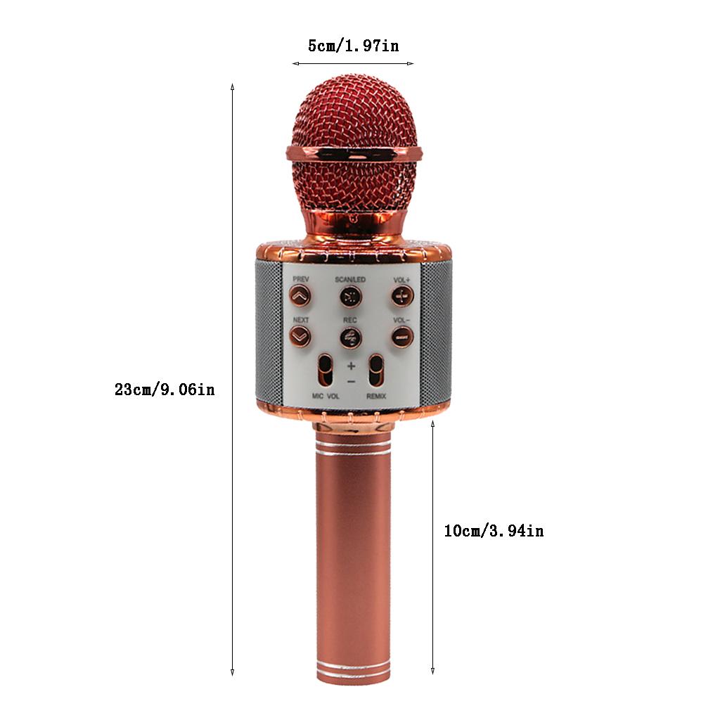 Wireless Karaoke Condenser Microphone Speaker Player KTV Wireless Karaoke Microphone Handheld Portable Karaoke Player