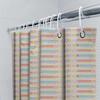 Bath Mat Decor: Creative Pattern Printing Shower Curtains For Bathroom, Waterproof Fabric In Pastel Colors 72 X 78 Inches (180X2