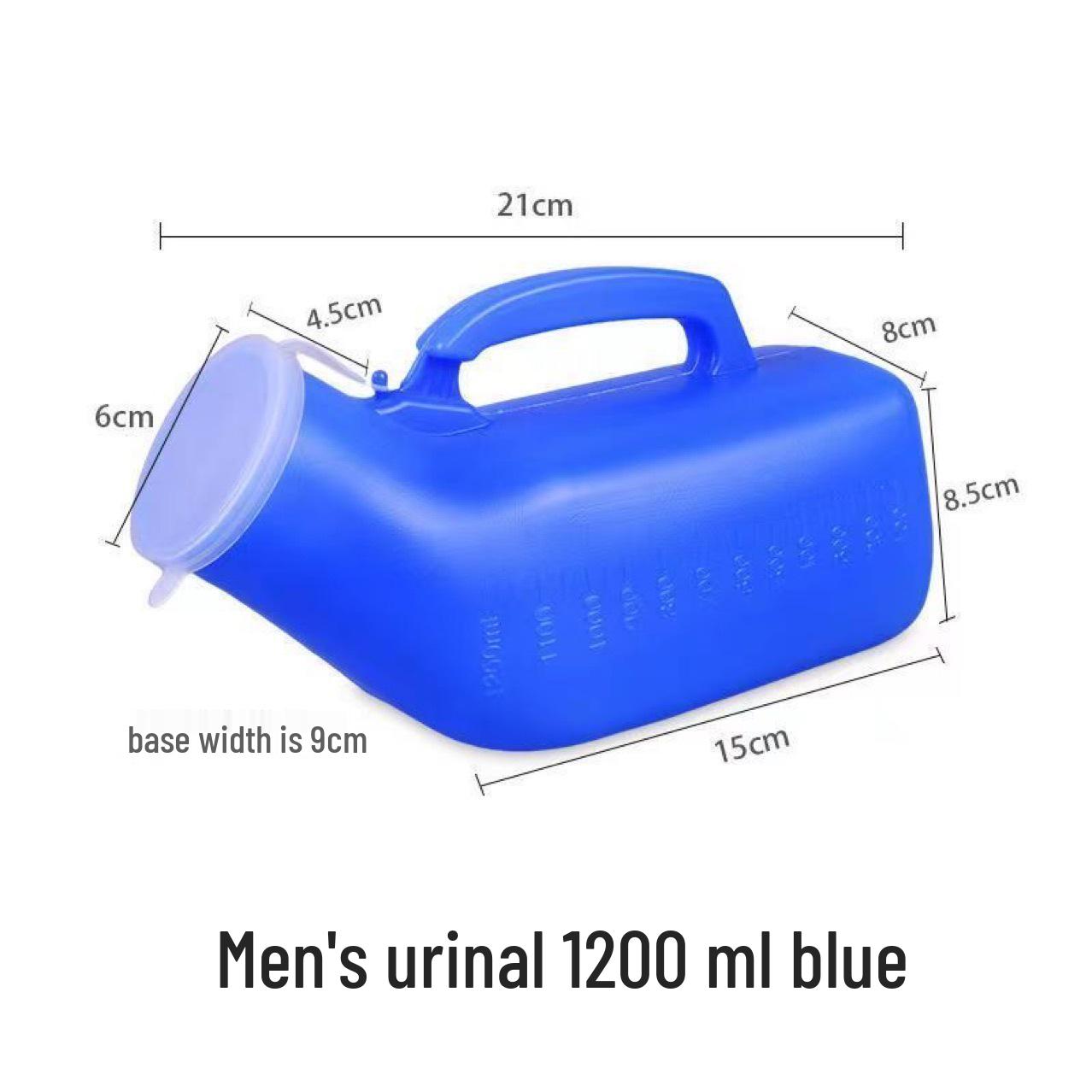 Got Now 1200 ml Draagbare Herenurinoir met Deksel - Grote Capaciteit Nachtkastje Urine Collector voor Volwassenen Women's Blue
