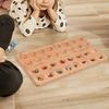 Travel Mancala Board Game Foldable Wooden Design 65 Glass Rockss Traditional Strategy Game