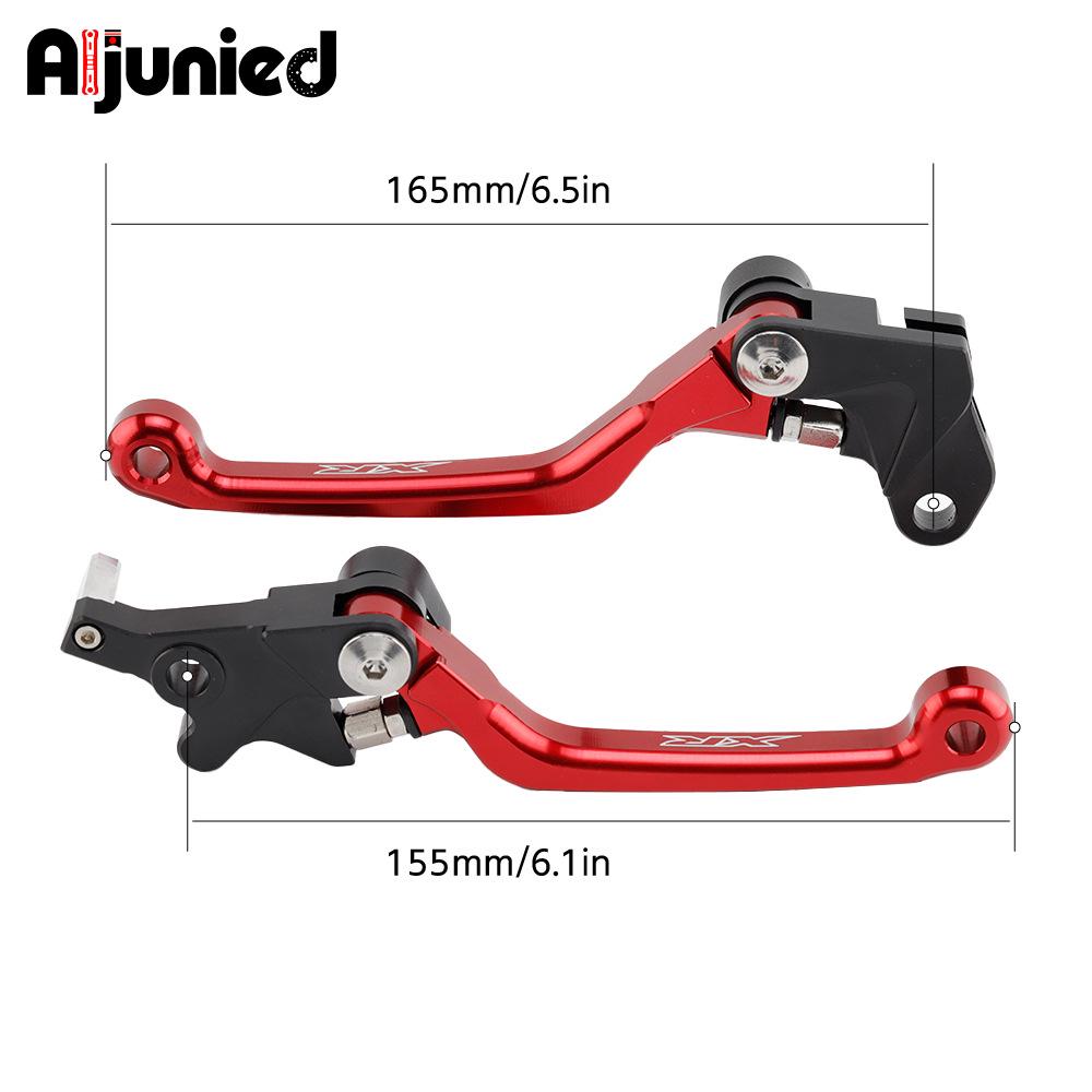 Honda XR650L/XR150L Rally Short Brake & Clutch Levers Bent Horn Version