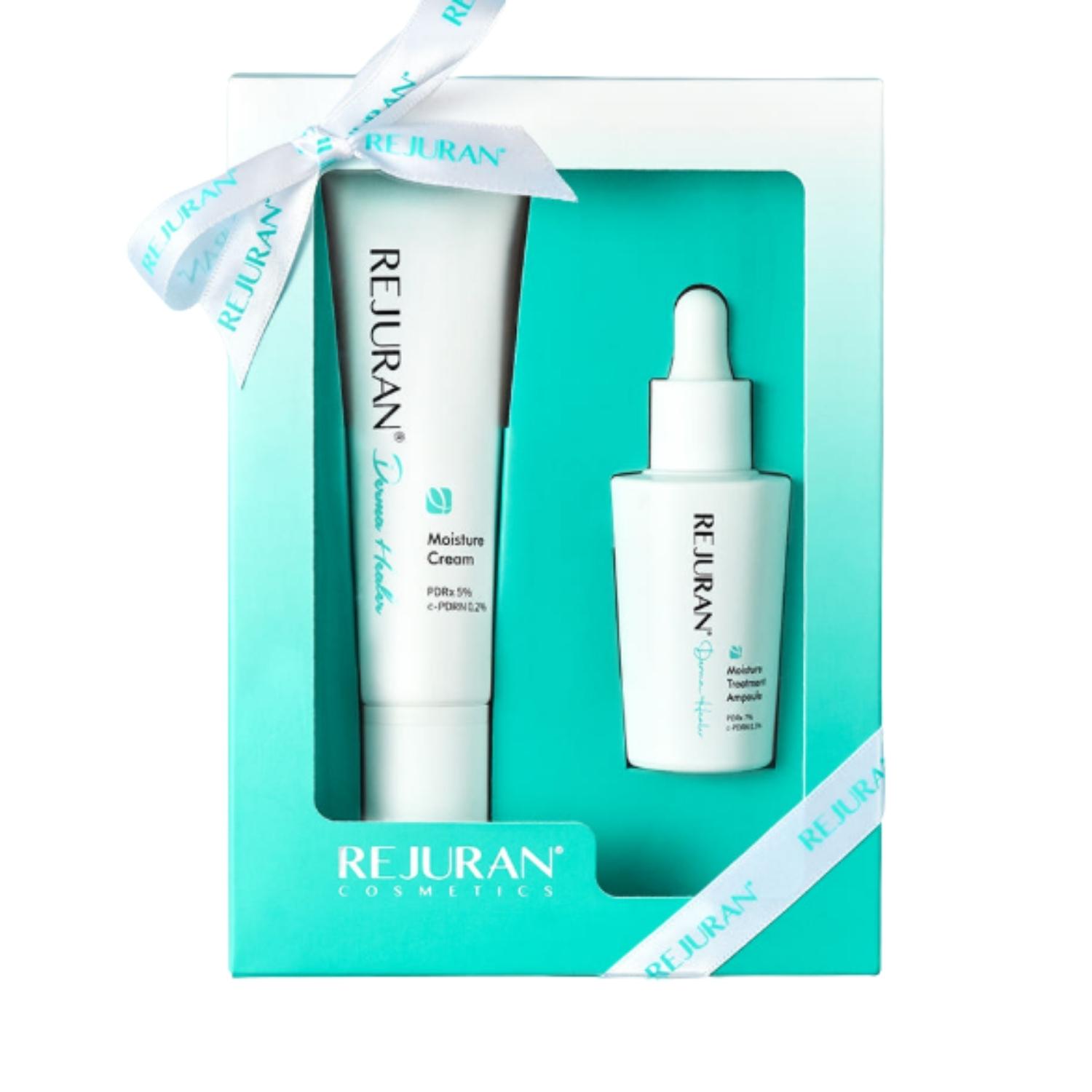 

[Rejuran] Derma Healer Moisture Treatment Ampoule 30ml + Cream 60g – PDRN Special Set, Anti-Aging, Hydrating, K-Beauty Skincare
