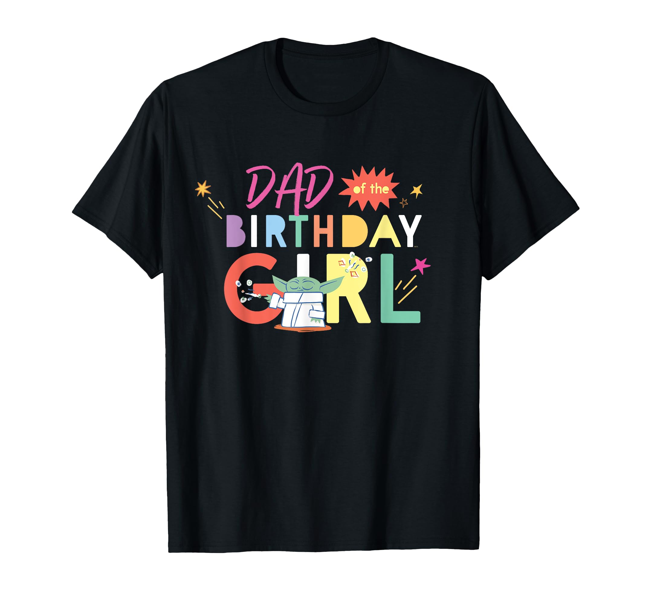 

Star Wars Grogu Mandalorian Comic Dad of the Birthday Girl T-Shirt