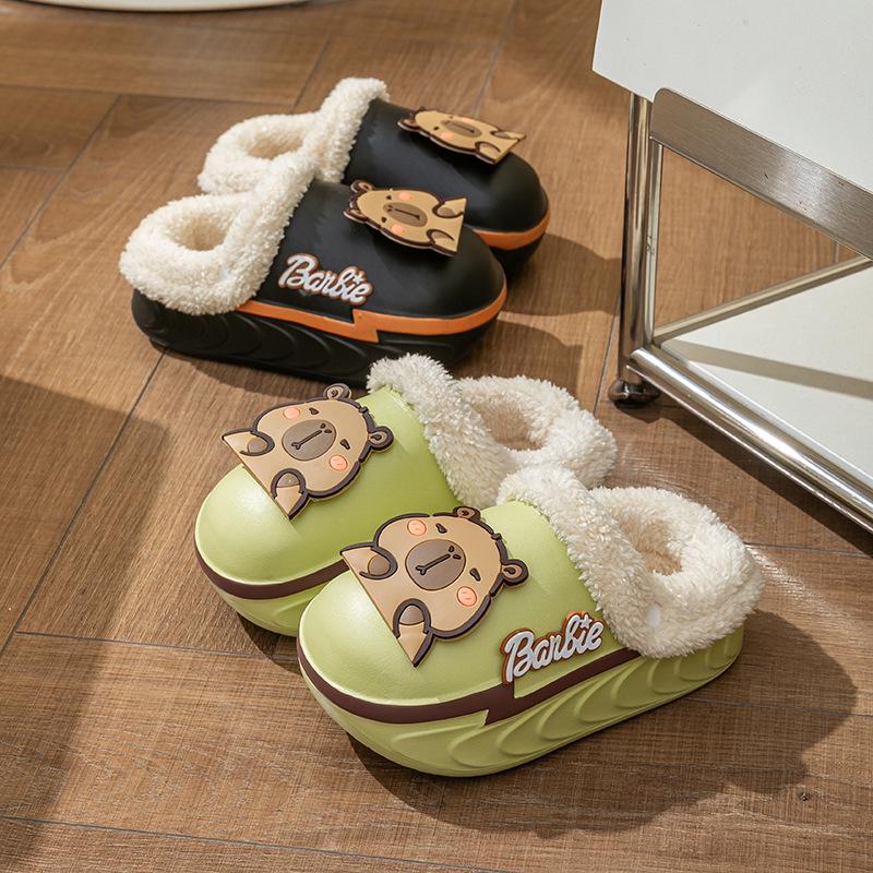 2025 EVA Baby Sandals: Cute Cartoon Design, Squishy Feel, Non-slip Thick Sole for Summer Indoor Use