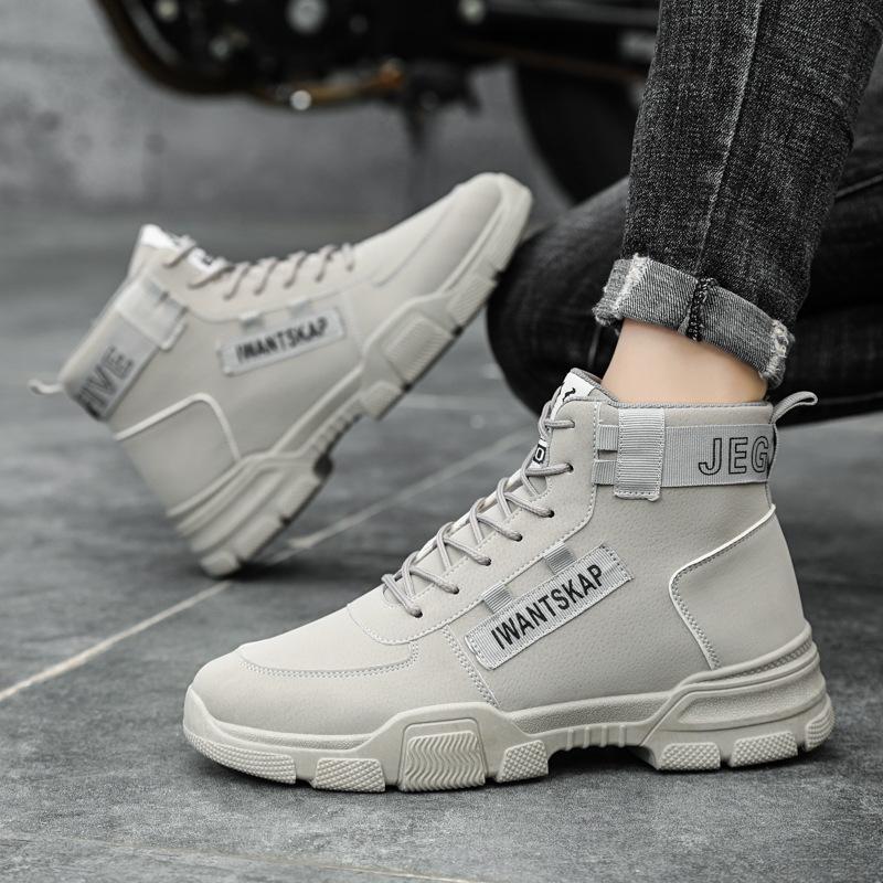 

Высокие мужские туфли британские универсальные повседневные туфли на осень и зиму деловые туфли мужские ретро-ботинки мужские туфли 44