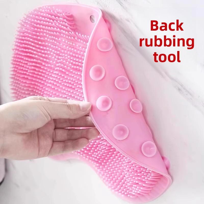 Silicone Foot Scrubber Massager Bath Mat With Nonslip Suction For Home Use