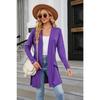 Spring and Autumn Women's Knitted Cardigan Solid Color Button Loose Long Sleeve Cardigan Knitted Cardigan
