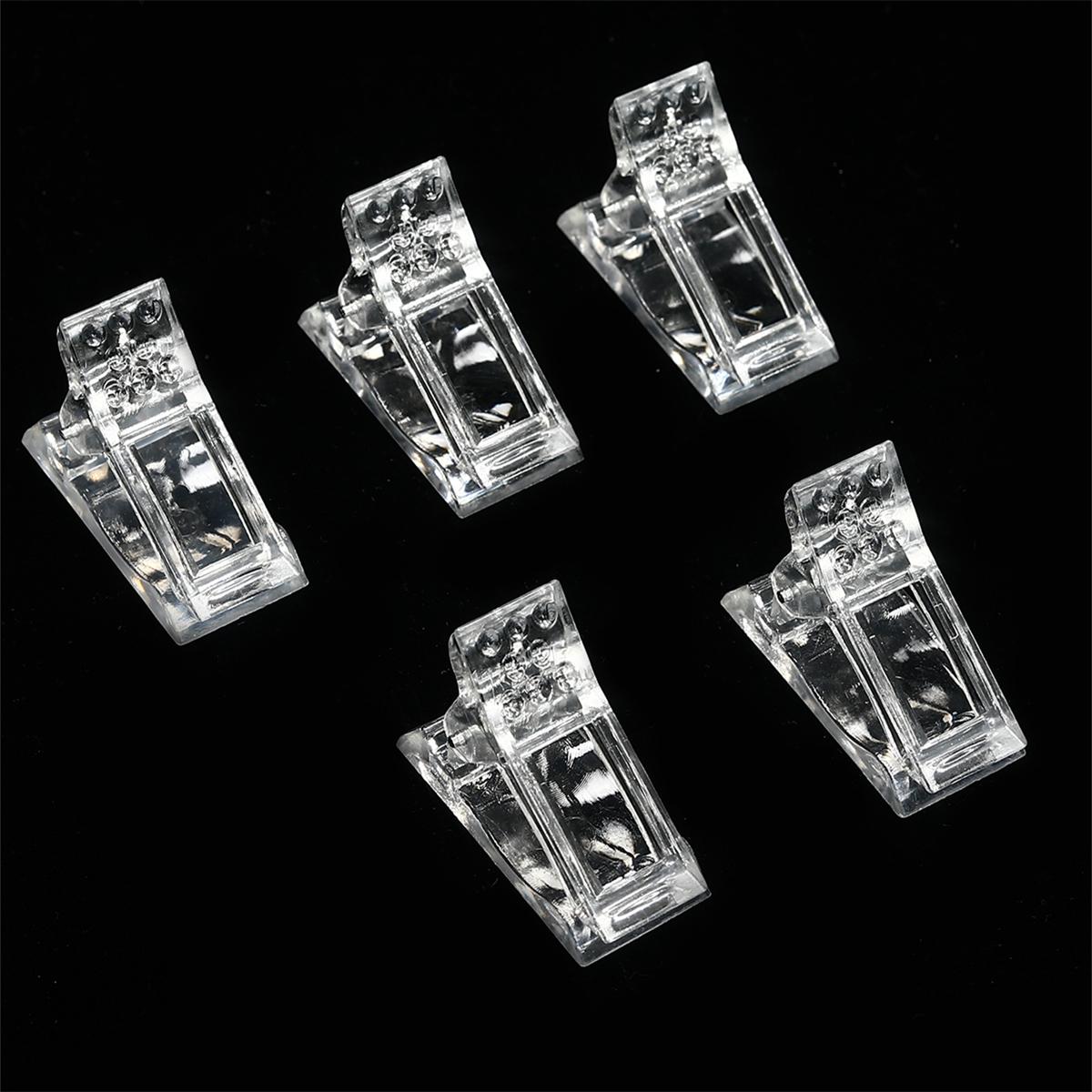 5pcs Nail Crystal Nail Mold Fixing Clip, Nail Tool Crystal Glue Clip, Crystal Delay Glue Setting Clip, Nail Glue