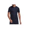 Adidas Solid Logo Short Sleeve T-Shirt Men Tops Navy-Blue HC0408