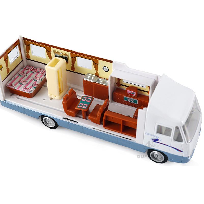 1/32 Serin Mini Karavan Oyuncak Döküm Geri Çekme Eğlence Aracı Çocuklar için