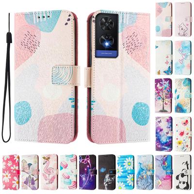 Color Puzzle Luxury Painted Leather Case Wallet Book Style Cover for TCL 305,306,403,501,TCL 30,30 Plus,30 XE 5G,201,303,20 R,40R,TCL 40 SE...