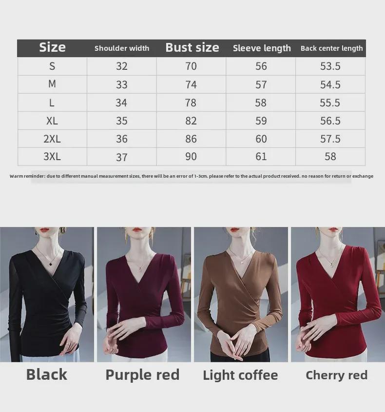 Wiosna i Jesień 2025 Damski Top z Plisowanej Siateczki z Dekoltem w Serek