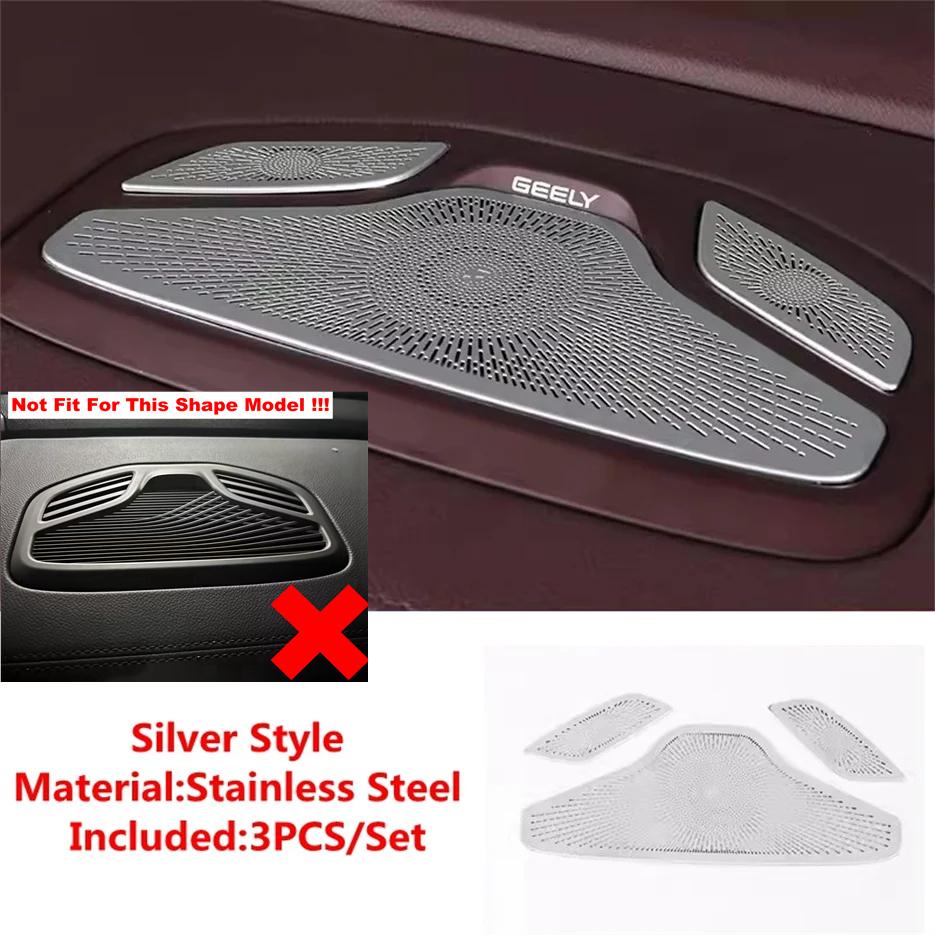Stainless Steel Dashboard Speaker Tweeter Loudspeaker Decor Cover Trim Car Accessories Fit For Renault Grand Koleos 2024 2025