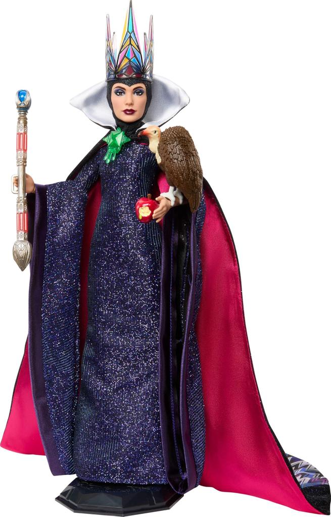 Mattel Disney Collector Evil Queen Collectible Fashion Doll Signature outfit inspired by Snow White Great gift for kids and Disney's movie.