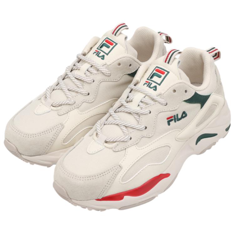 Fila Tracer Tekno Sports Fashion Retro Low-Top Dad Shoes Unisex Sneaker Gray Green Red 1RM01153H-926