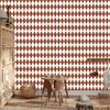 Harlequin Diamonds Wallpaper Orange, Light Gray and White 50x1000