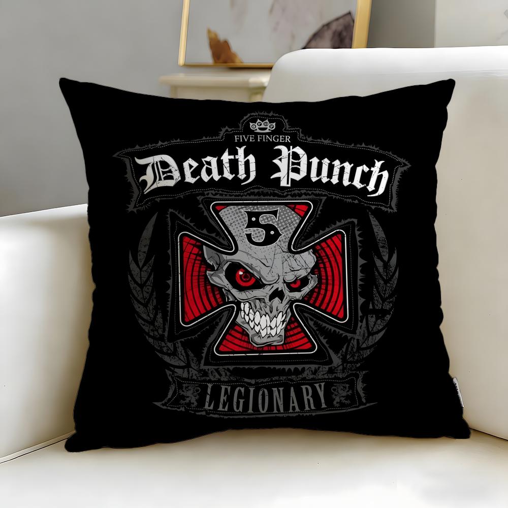 classic band Five Finger Death Punch Cushion Cover Soft & Easy-Wash Pillow Case – Versatile for Couch, Bed, Travel and Office
