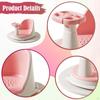 Baby Bath Seat Support Chair Stability with Suction Cups Sit up Bathing khaki