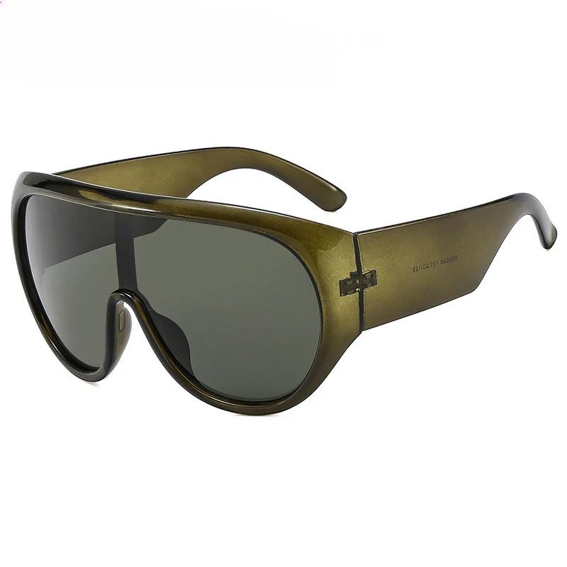 Hip Hop Schilde Sonnenbrille Damen Übergröße Einteilig Große Sonnenbrillen Luxus Designer Herren Fahrbrille UV400