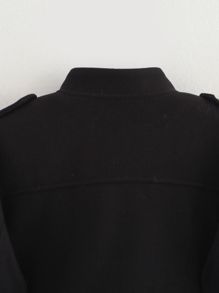 European and American Women's Retro Stand Collar Double-Breasted Short Jacket
