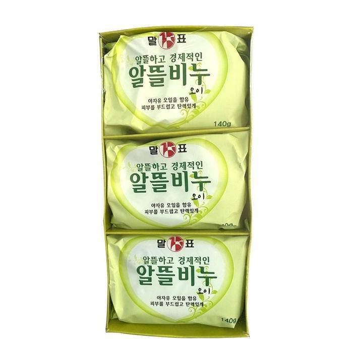 

[QNS99278_58] Malpyo Beauty Soap, Economical Soap, Cucumber X 140g, 3 Pack (40279235)
