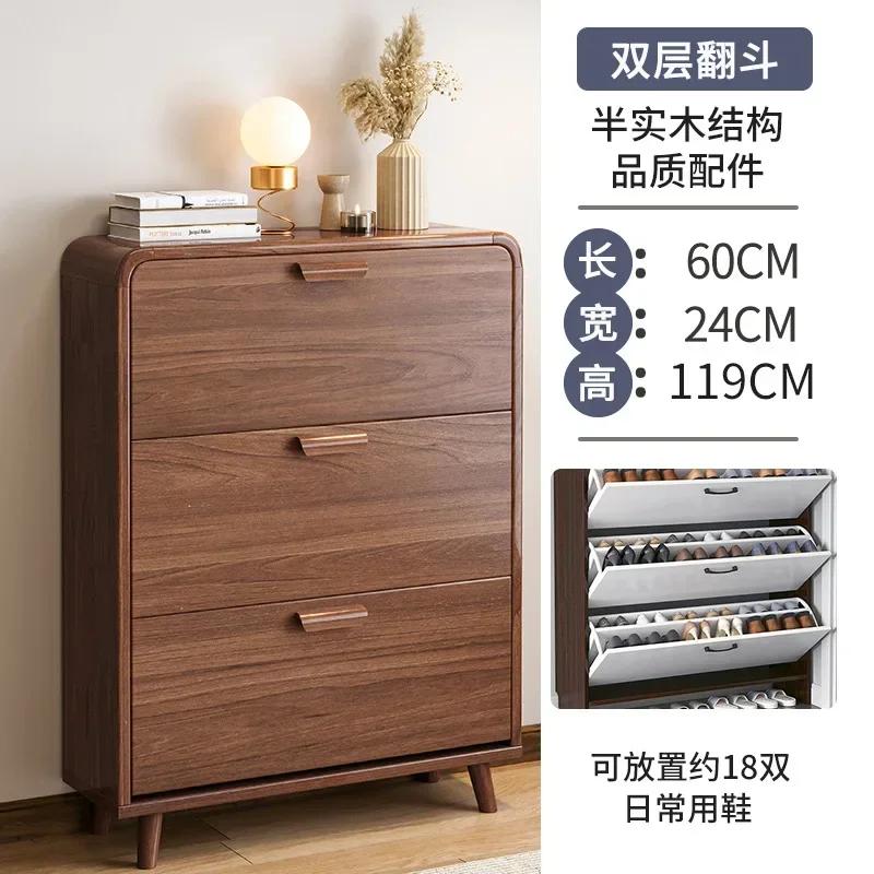 Wooden Living Room Shoe Cabinets Multilayer Simple Storage Dust Proof Shoe Rack Hallway Minimalist Szafki Na Buty Hall Furniture