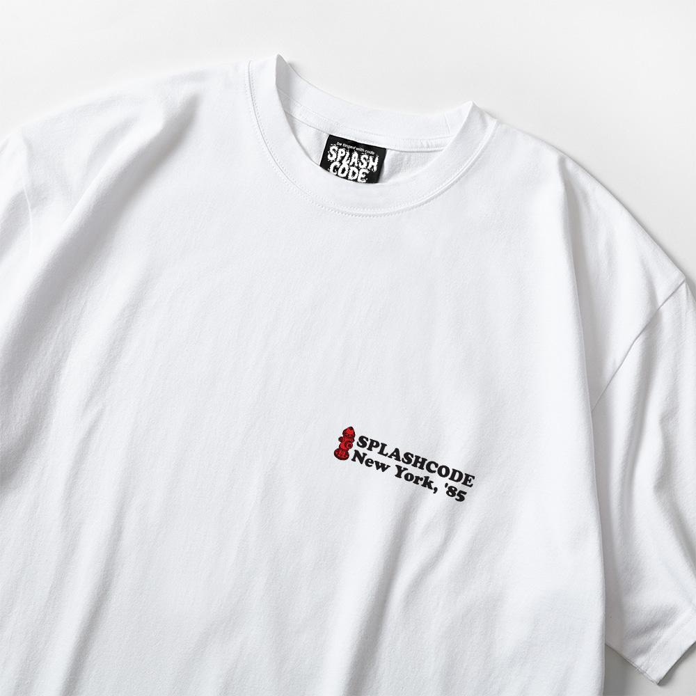 Seupeullaesikodeu White Short Sleeve T-Shirt - New York 85