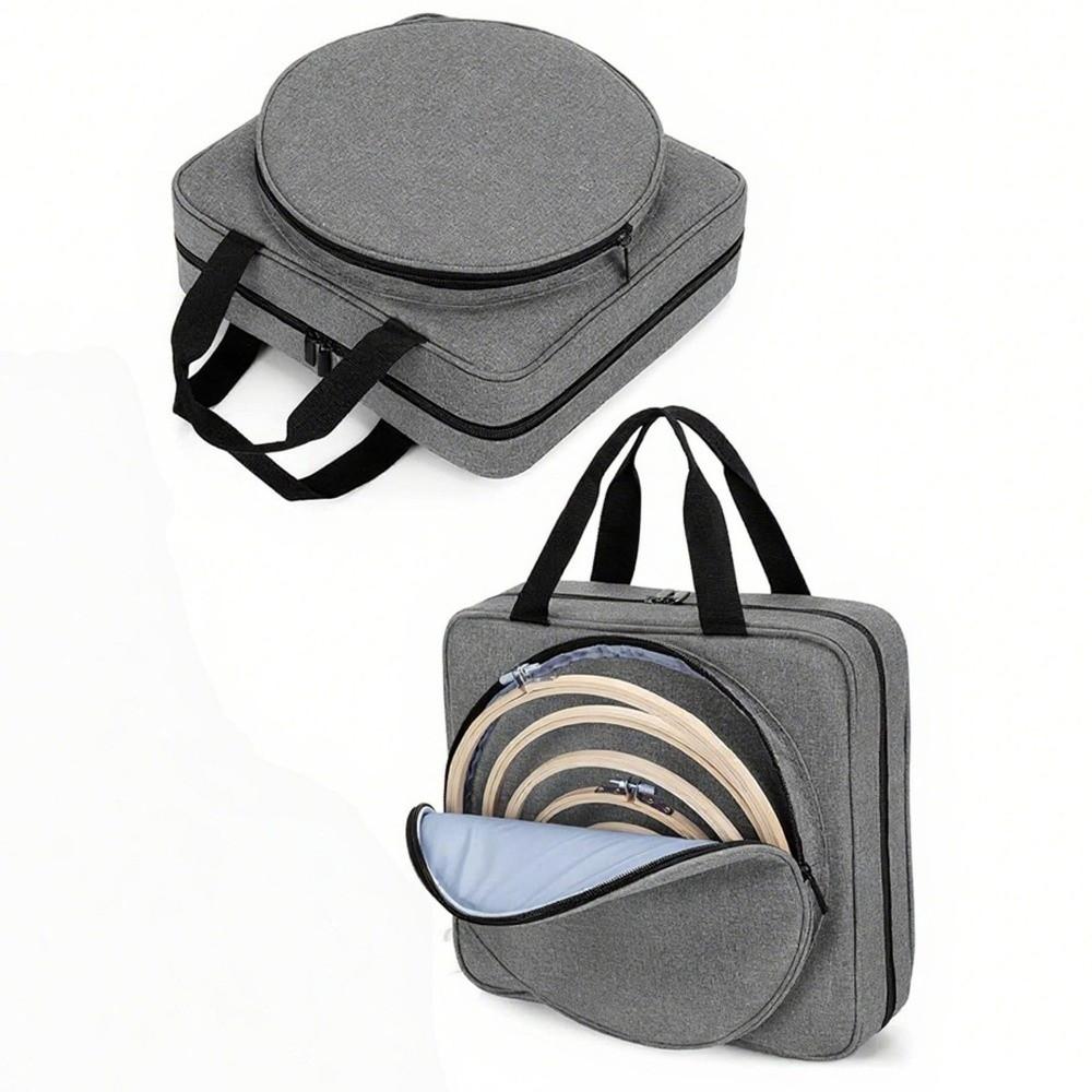 Oxford Sewing Kit Bag Square Large Capacity Storage Tote Bag Multiple Pockets Embroidery Project Bag Embroidery Supplies