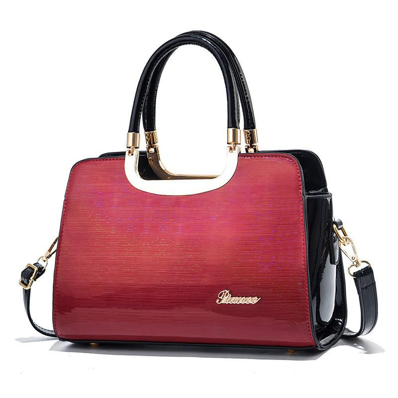European And American Style Bright Leather Shell Bag For Women
