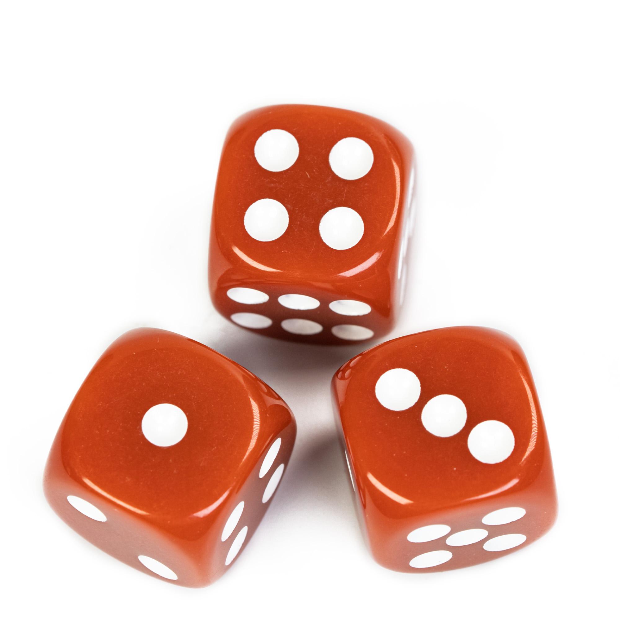 

Poludie 10Pcs D6 Six Sides Dice 16mm Funny Games Dice for RPG Club Gambling Desktop Party Bar Board Game Table Accessories 10pcs Brown