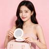 Custom Logo Handheld Mirror Private Label Compact LED Pocket Mirror LED Lights Travel Small Portable Makeup Mirror