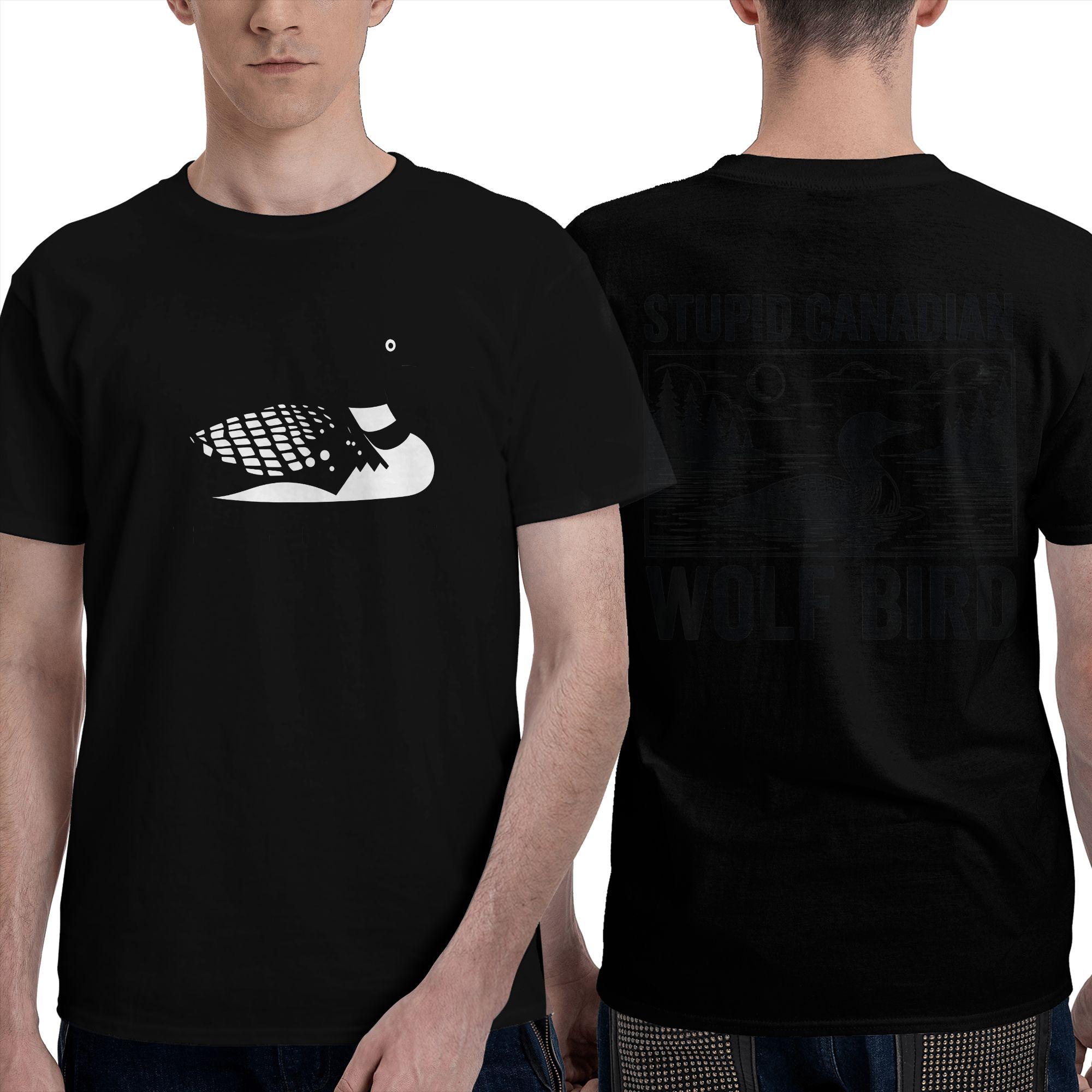 

Humorous Hollander Stupid Canadian Wolfbird TShirt Men Round Collar Pure Cotton T Shirts Short Sleeve Tees Graphic Clothes 2XL