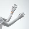 Summer sunscreen sleeves women's UV protection ice silk integrated extended gloves driving sunshade extended arm cover outdoor