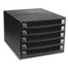 Storage Module - Exacompta - Eco Black - Black - Product Made from Recycled Bottles