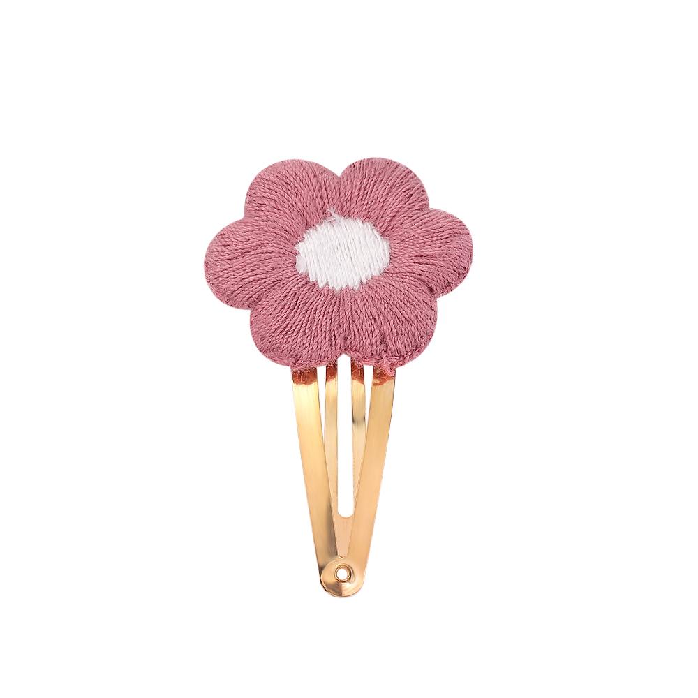 2 Stück/Los Stickerei Blume Haarnadeln Kinder Blume Haarspangen Süße Mädchen Baby Haarschmuck Vintage Haarnadeln Haarspangen
