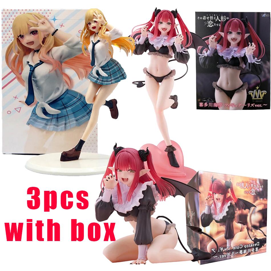 Anime Kitagawa Marin Figure Devil Action Figure Kneeling Pose Kitagawa Adult Model Desktop Ornaments Collection Toy Gifts