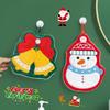 Christmas Hand Towel Set Coral Velvet Xmas Tree Santa Claus Hand Towels Absorption Quick-Drying Hand Towel For Kitchen Bathroom