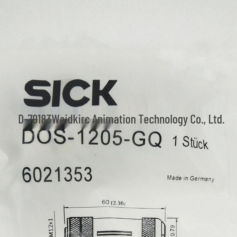 New DOS-1205-GQ Sick Sensor Accessory Plug Connector 6021353 Available DOS-1205-GQ